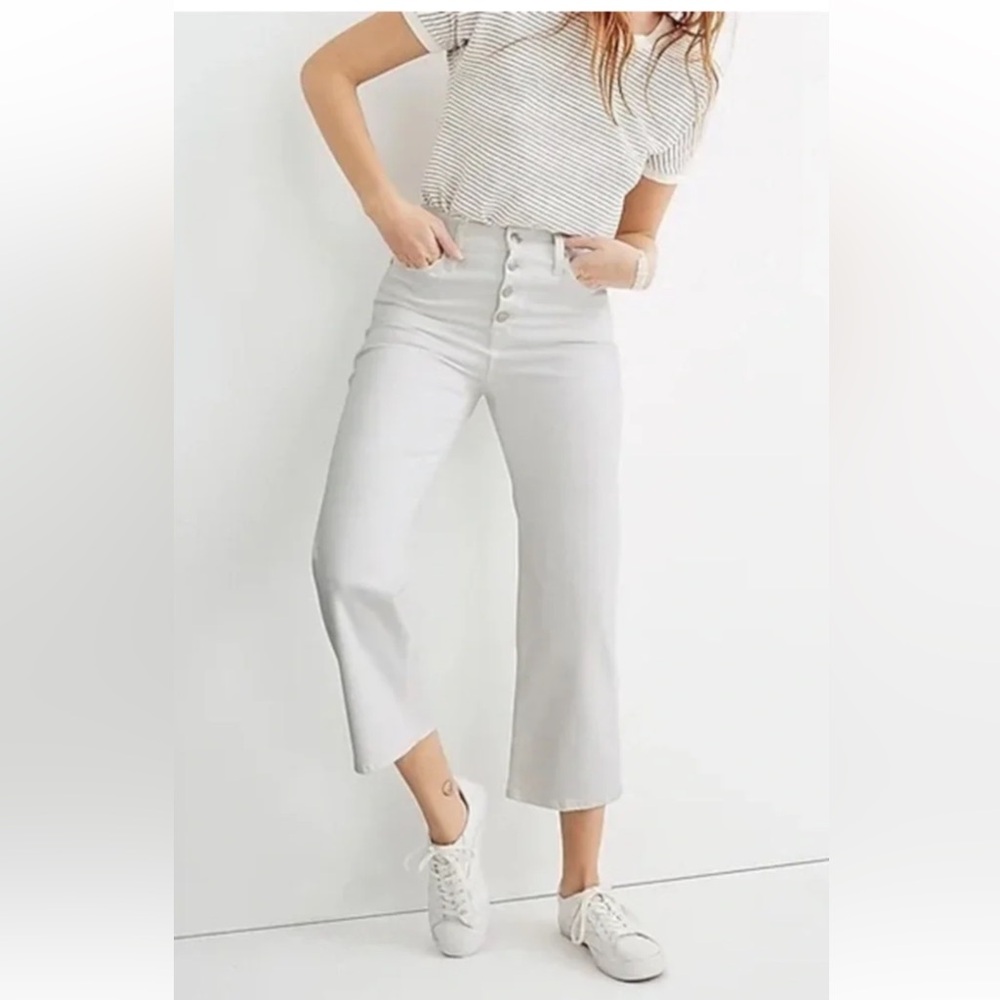 Madewell slim wide leg crop